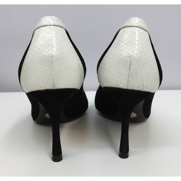 ❤️SOLD❤️ DOLCE & GABBANA Suede Python Shoes 35 1/2 - Picture 5 of 6